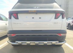 Тюнинг внедорожника Защита заднего бампера Hyundai Tucson 2021