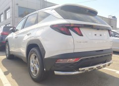 Тюнинг внедорожника Защита заднего бампера Hyundai Tucson 2021