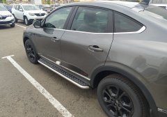 Тюнинг внедорожника Пороги с накладным листом Renault Arkana 2018