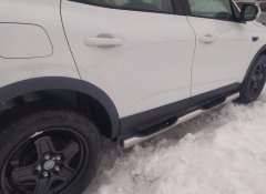 Тюнинг внедорожника Порог труба с проступью Renault Arkana 2018