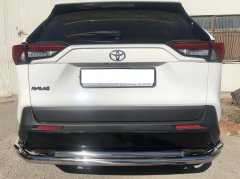 Тюнинг внедорожника Защита заднего бампера Toyota RAV4 2019
