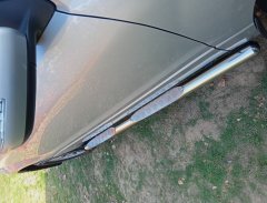 Тюнинг внедорожника Порог труба с проступью Suzuki Grand Vitara 2013