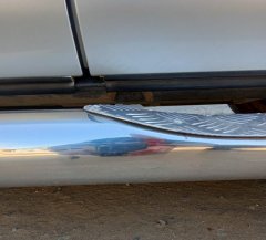 Тюнинг внедорожника Порог труба с проступью Suzuki Grand Vitara 2013