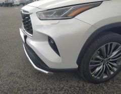 Тюнинг внедорожника Защита переднего бампера Toyota Highlander 2021