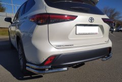 Тюнинг внедорожника Защита заднего бампера Toyota Highlander 2021