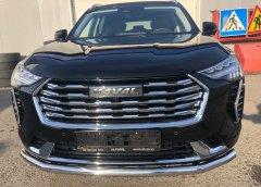 Тюнинг внедорожника Защита переднего бампера Haval Jolion 2021 