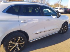 Тюнинг внедорожника Защита штатного порога труба Haval Jolion 2021 
