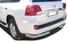 Тюнинг внедорожника Защита заднего бампера Toyota Land Cruiser 200 2013