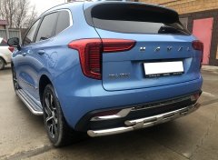 Тюнинг внедорожника Защита заднего бампера Haval Jolion 2021 