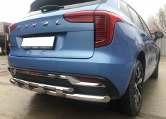 Тюнинг внедорожника Защита заднего бампера Haval Jolion 2021 