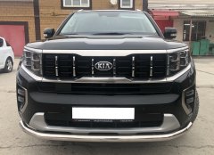 Тюнинг внедорожника Защита переднего бампера KIA Mohave 2021
