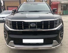 Тюнинг внедорожника Защита переднего бампера KIA Mohave 2021