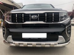 Тюнинг внедорожника Защита переднего бампера KIA Mohave 2021