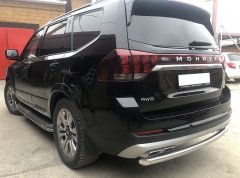 Тюнинг внедорожника Защита заднего бампера KIA Mohave 2021