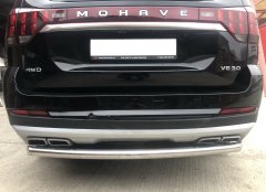 Тюнинг внедорожника Защита заднего бампера KIA Mohave 2021