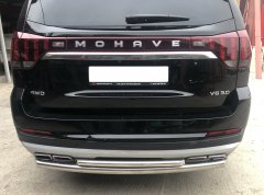 Тюнинг внедорожника Защита заднего бампера KIA Mohave 2021