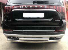 Тюнинг внедорожника Защита заднего бампера KIA Mohave 2021