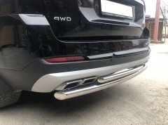 Тюнинг внедорожника Защита заднего бампера KIA Mohave 2021