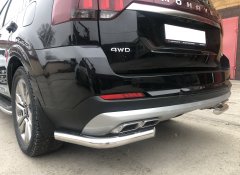 Тюнинг внедорожника Защита заднего бампера KIA Mohave 2021
