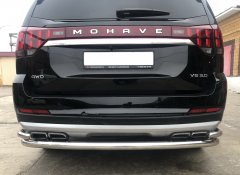 Тюнинг внедорожника Защита заднего бампера KIA Mohave 2021