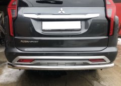 Тюнинг внедорожника Защита заднего бампера Mitsubishi Pajero Sport 2021
