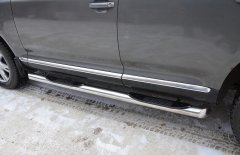 Тюнинг внедорожника Порог труба с проступью Volkswagen T-5 2003