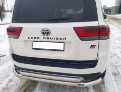 Тюнинг внедорожника Защита заднего бампера Toyota Land Cruiser 300 GR Sport 2021
