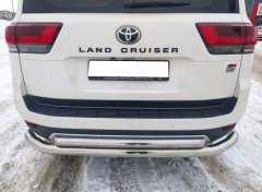 Тюнинг внедорожника Защита заднего бампера Toyota Land Cruiser 300 GR Sport 2021