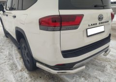 Тюнинг внедорожника Защита заднего бампера Toyota Land Cruiser 300 GR Sport 2021