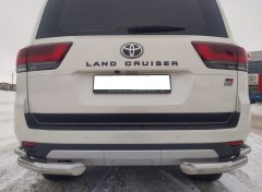 Тюнинг внедорожника Защита заднего бампера Toyota Land Cruiser 300 GR Sport 2021