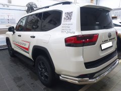 Тюнинг внедорожника Защита заднего бампера Toyota Land Cruiser 300 GR Sport 2021