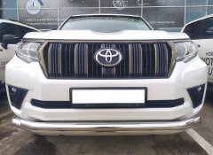 Тюнинг внедорожника Защита переднего бампера Toyota Land Cruiser Prado 150 2017