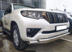 Тюнинг внедорожника Защита переднего бампера Toyota Land Cruiser Prado 150 2017