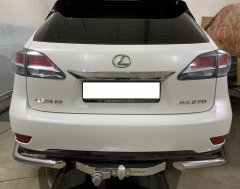 Тюнинг внедорожника Защита заднего бампера Lexus RX270/RX350/RX450h 2009-2012_ 2012-2015