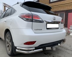 Тюнинг внедорожника Защита заднего бампера Lexus RX270/RX350/RX450h 2009-2012_ 2012-2015