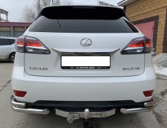 Тюнинг внедорожника Защита заднего бампера Lexus RX270/RX350/RX450h 2009-2012_ 2012-2015