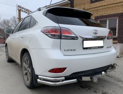 Тюнинг внедорожника Защита заднего бампера Lexus RX270/RX350/RX450h 2009-2012_ 2012-2015
