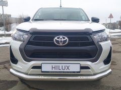 Тюнинг внедорожника Защита переднего бампера Toyota Hilux 2021
