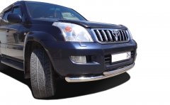 Тюнинг внедорожника Защита переднего бампера Toyota Land Cruiser Prado 120 2003-2009