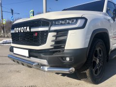 Тюнинг внедорожника Защита переднего бампера Toyota Land Cruiser 300 GR Sport 2021