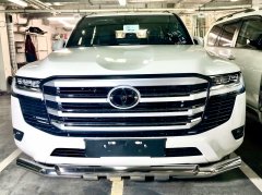 Тюнинг внедорожника Защита переднего бампера Toyota Land Cruiser 300 2021 (Комфорт плюс)