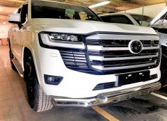 Тюнинг внедорожника Защита переднего бампера Toyota Land Cruiser 300 2021 (Комфорт плюс)