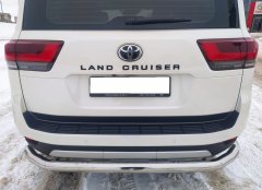 Тюнинг внедорожника Защита заднего бампера Toyota Land Cruiser 300 2021 (Комфорт плюс)