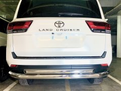 Тюнинг внедорожника Защита заднего бампера Toyota Land Cruiser 300 2021 (Комфорт плюс)