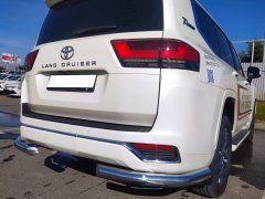 Тюнинг внедорожника Защита заднего бампера Toyota Land Cruiser 300 2021 (Комфорт плюс)
