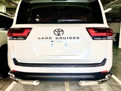 Тюнинг внедорожника Защита заднего бампера Toyota Land Cruiser 300 2021 (Комфорт плюс)