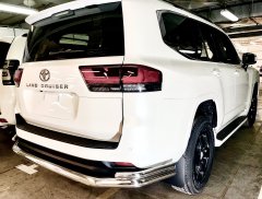 Тюнинг внедорожника Защита заднего бампера Toyota Land Cruiser 300 2021 (Комфорт плюс)