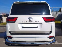 Тюнинг внедорожника Защита заднего бампера Toyota Land Cruiser 300 2021 (Комфорт плюс)