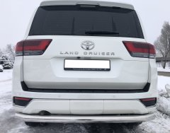 Тюнинг внедорожника Защита заднего бампера Toyota Land Cruiser 300 2021 (Юбилейная)