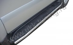 Тюнинг внедорожника Защита штатного порога труба Toyota Land Cruiser Prado 120 2003-2009